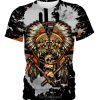 Yellow Native Skull 3D Shirt