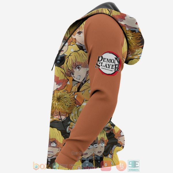 Zenitsu Agatsuma Kimetsu Anime 3D Hoodie